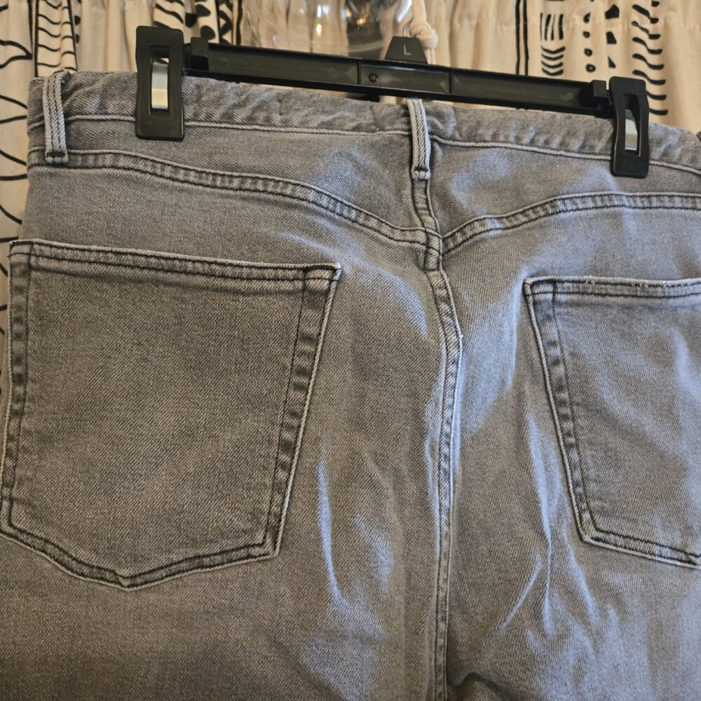 Frame Le Original Jeans Womens Ash Gray Distressed High Rise size 33 - Picture 7 of 13